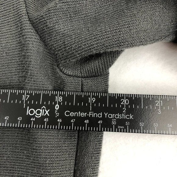 Coldwater Creek Women's Size 12 Grey Long Sleeve Cardigan Sweater Jacket Button - Picture 4 of 10